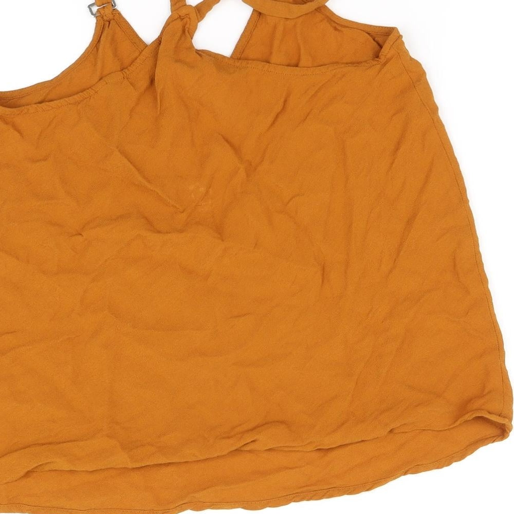 New Look Womens Orange   Basic Blouse Size 8