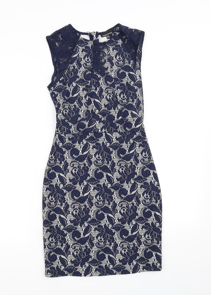Warehouse Womens Blue   Fit & Flare  Size 10