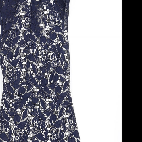 Warehouse Womens Blue   Fit & Flare  Size 10