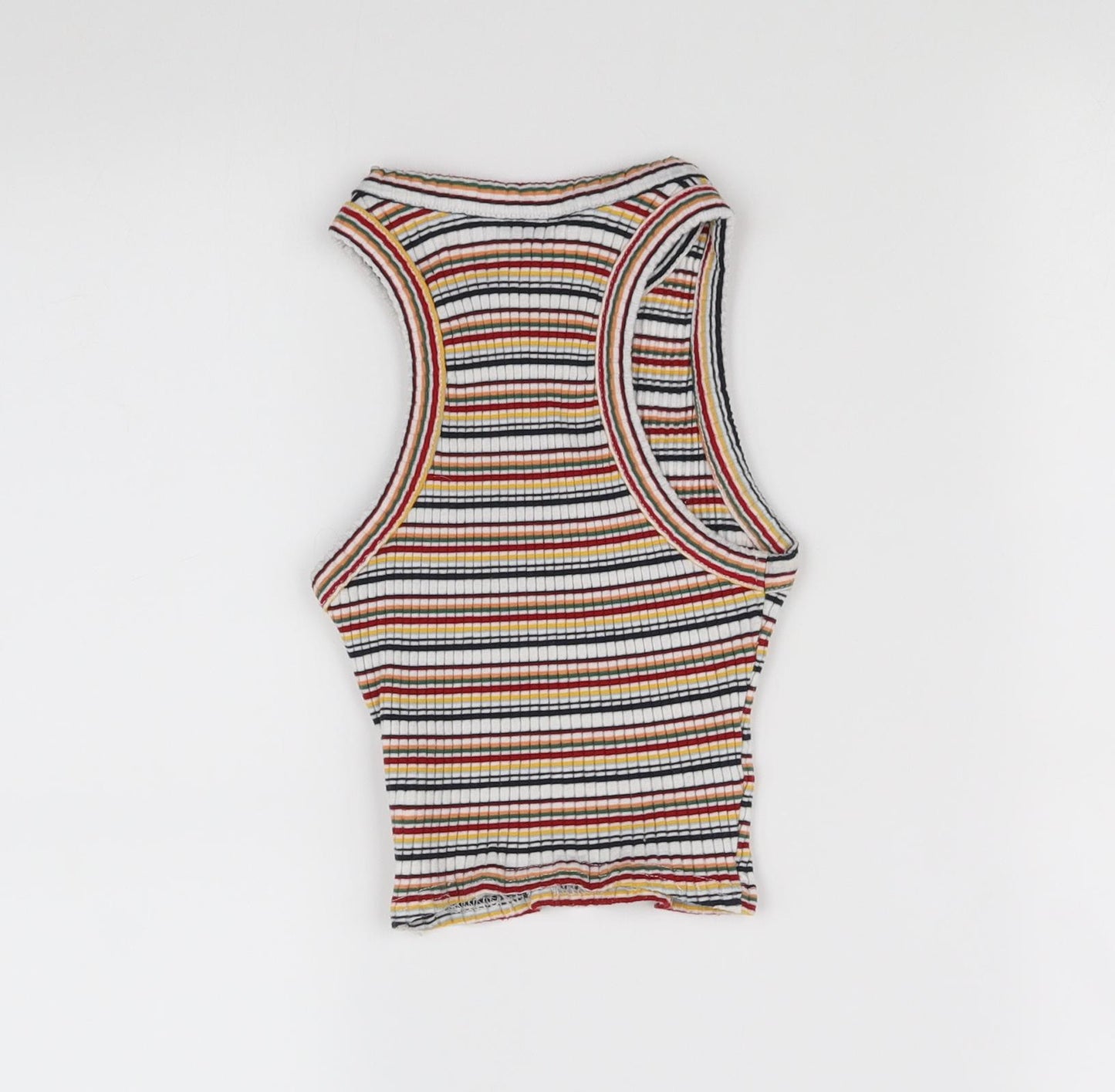 New Look Girls Multicoloured Striped  Basic T-Shirt Size 10-11 Years