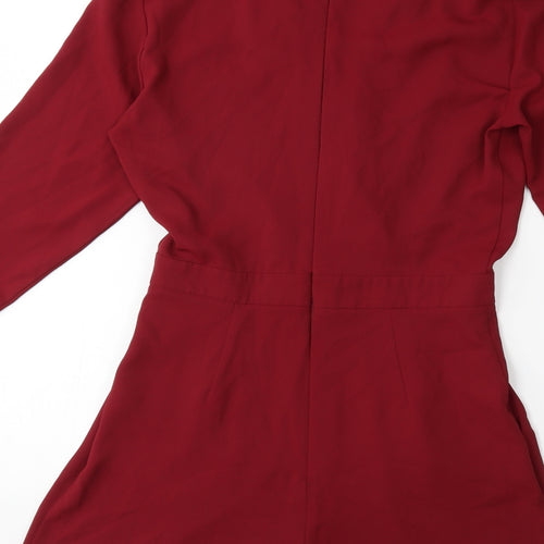 Topshop Womens Red   Playsuit One-Piece Size 8