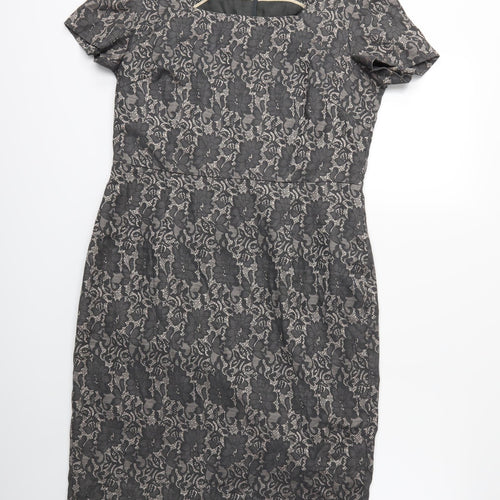 Savoir Womens Brown  Rayon Sheath  Size 14