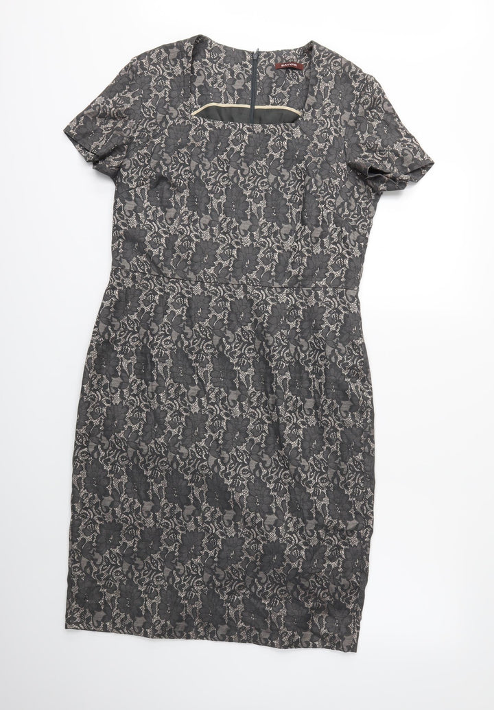 Savoir Womens Brown  Rayon Sheath  Size 14