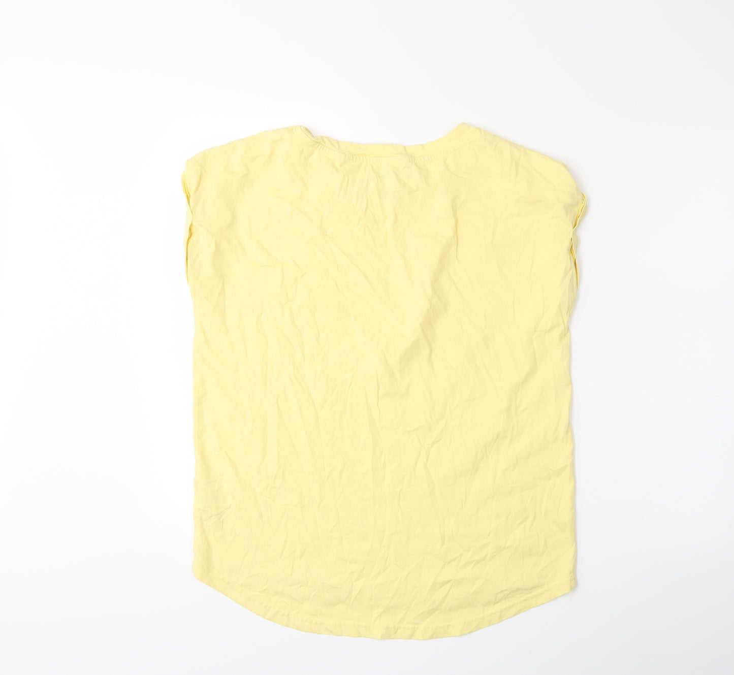 F&F Womens Yellow   Basic T-Shirt Size 16