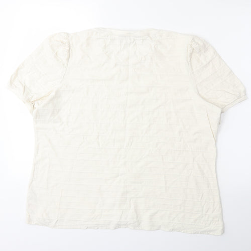 Dorothy Perkins Womens White   Basic T-Shirt Size 20