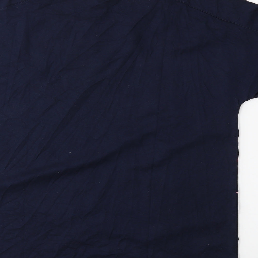 Marks and Spencer Womens Blue Animal Print  Basic T-Shirt Size 14