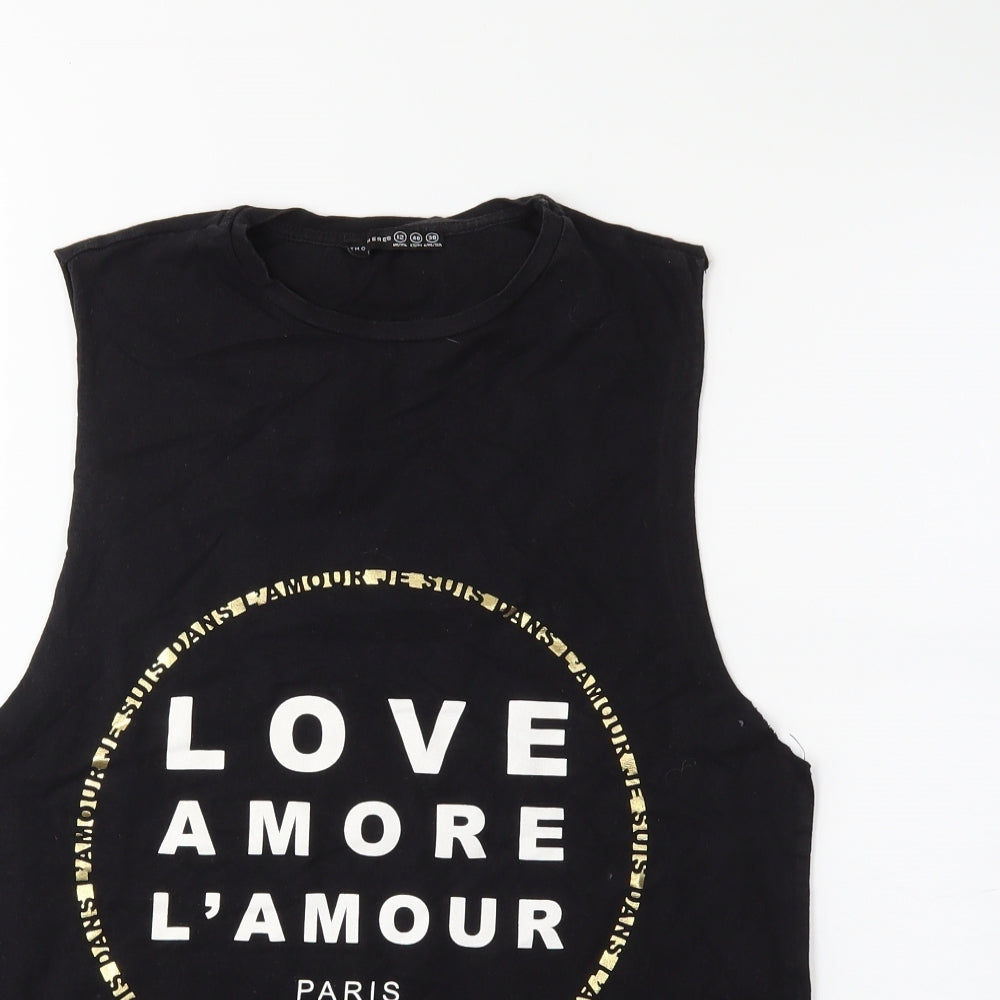 Atmosphere Womens Black   Basic Tank Size 14