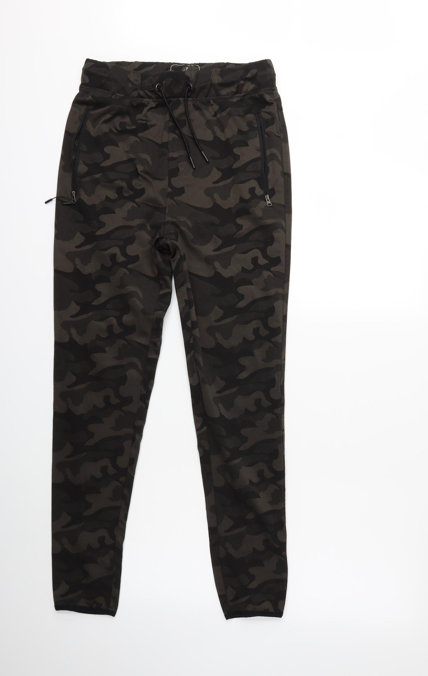 Workout Womens Grey Camouflage  Sweatpants Trousers Size S L27 in