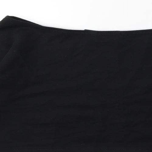 Boohoo Womens Black   Pullover Sweatshirt Size 10