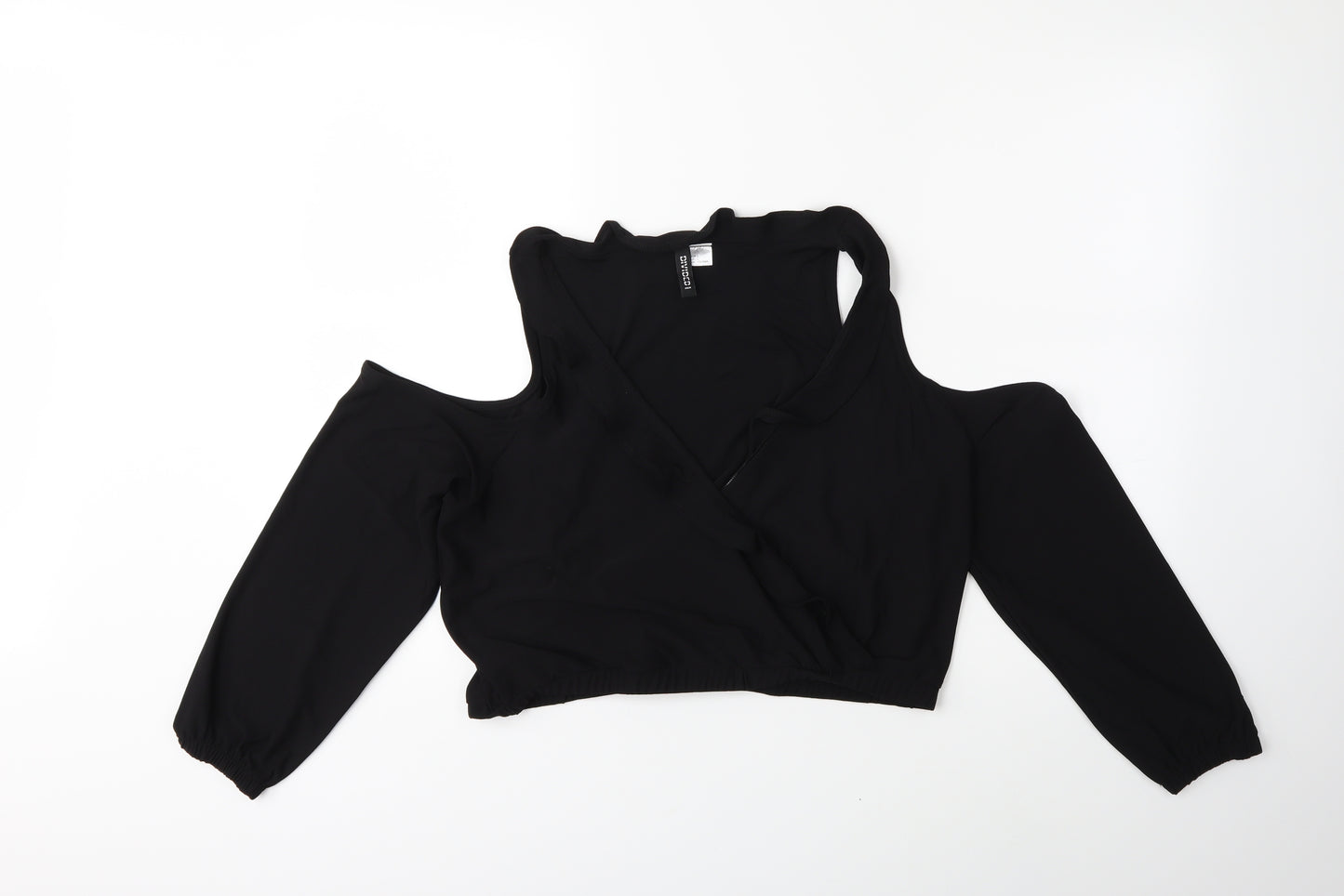 H&M Womens Black   Basic Blouse Size L