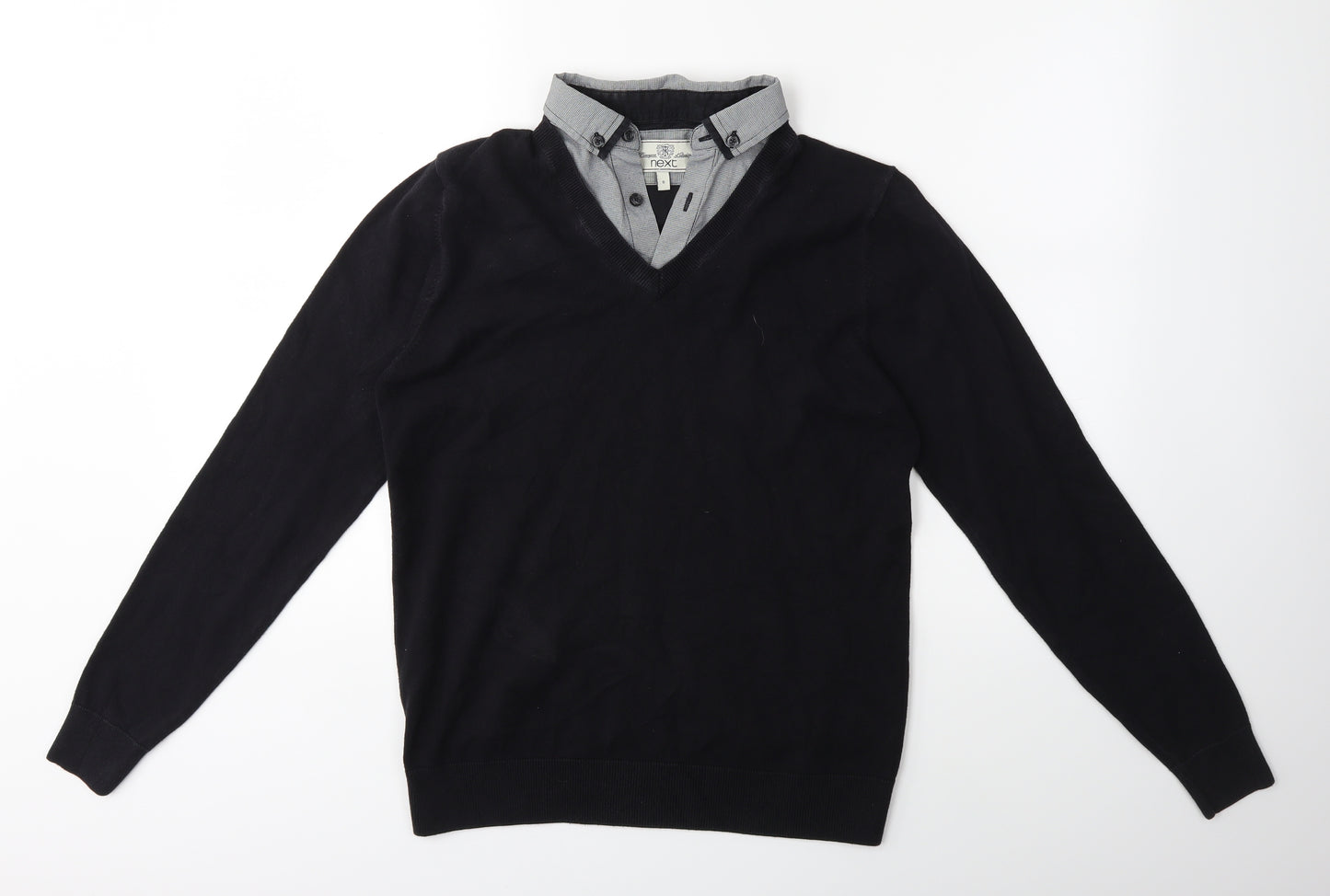NEXT Mens Blue  Knit Pullover Jumper Size S
