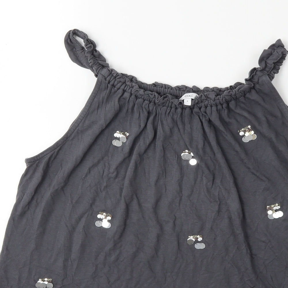 NEXT Womens Grey   Basic Blouse Size 8