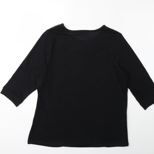 Preworn Womens Black   Pullover Jumper Size 14