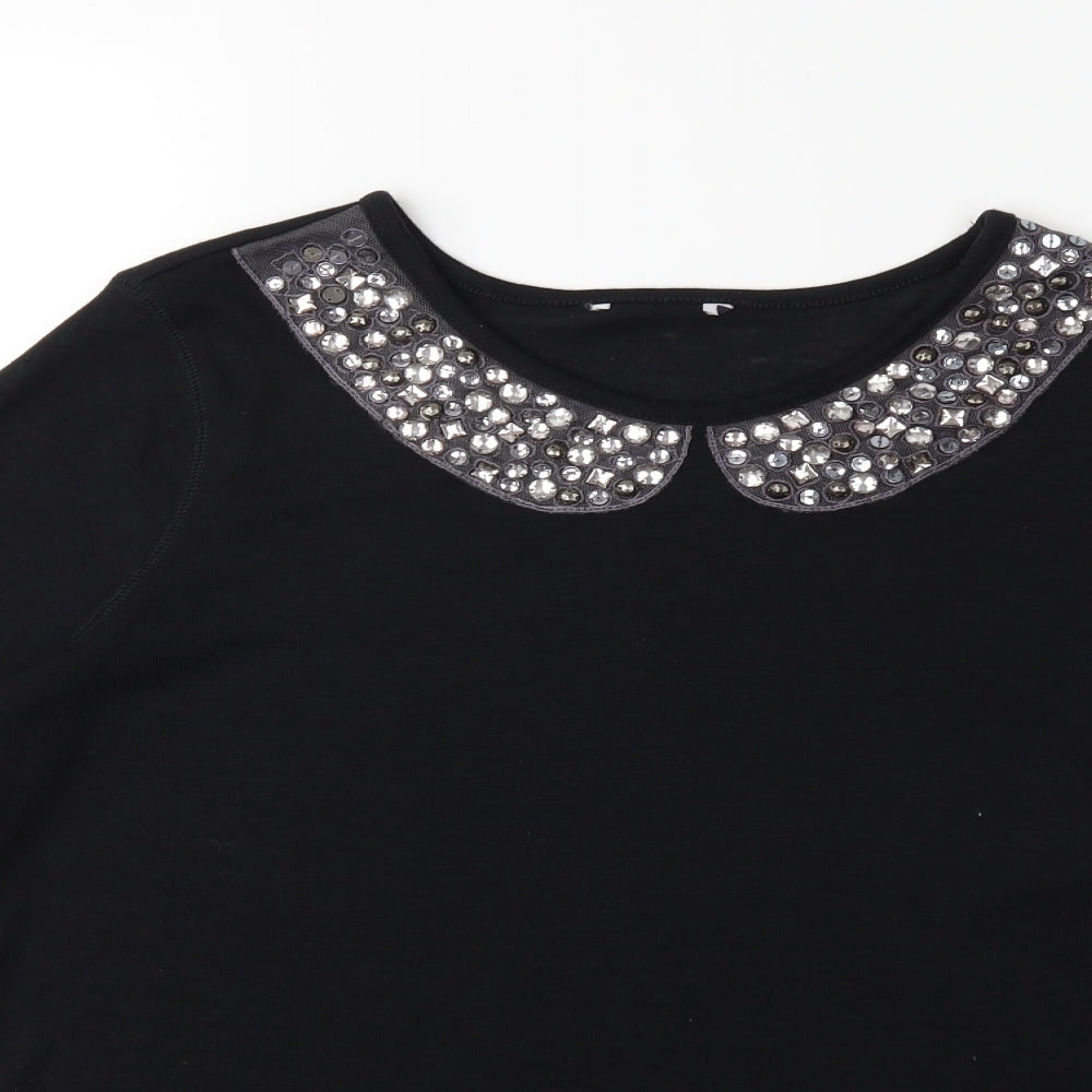 Preworn Womens Black   Pullover Jumper Size 14
