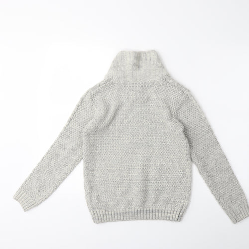 Primark Boys Grey  Knit Pullover Jumper Size 12 Years