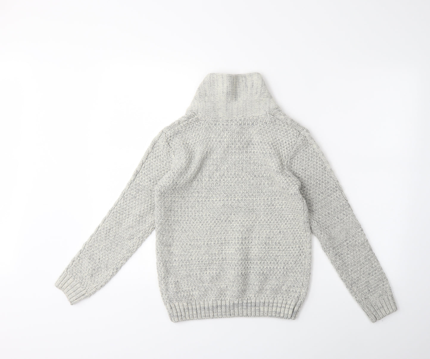 Primark Boys Grey  Knit Pullover Jumper Size 12 Years