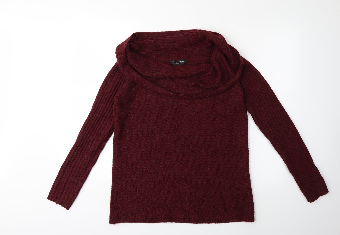 Dorothy Perkins Womens Red  Knit Pullover Jumper Size 14
