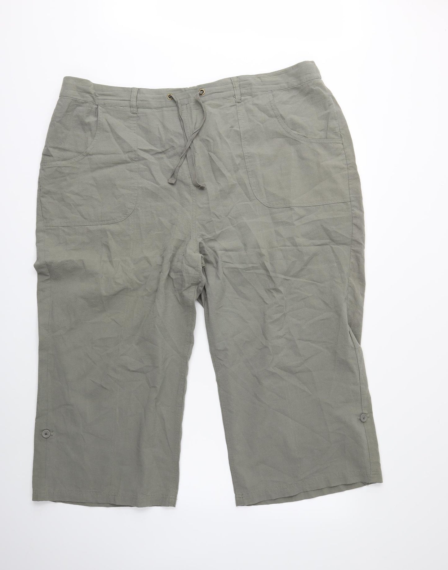 love yours Womens Green   Cargo Trousers Size 22 L24 in