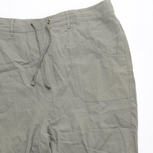 love yours Womens Green   Cargo Trousers Size 22 L24 in