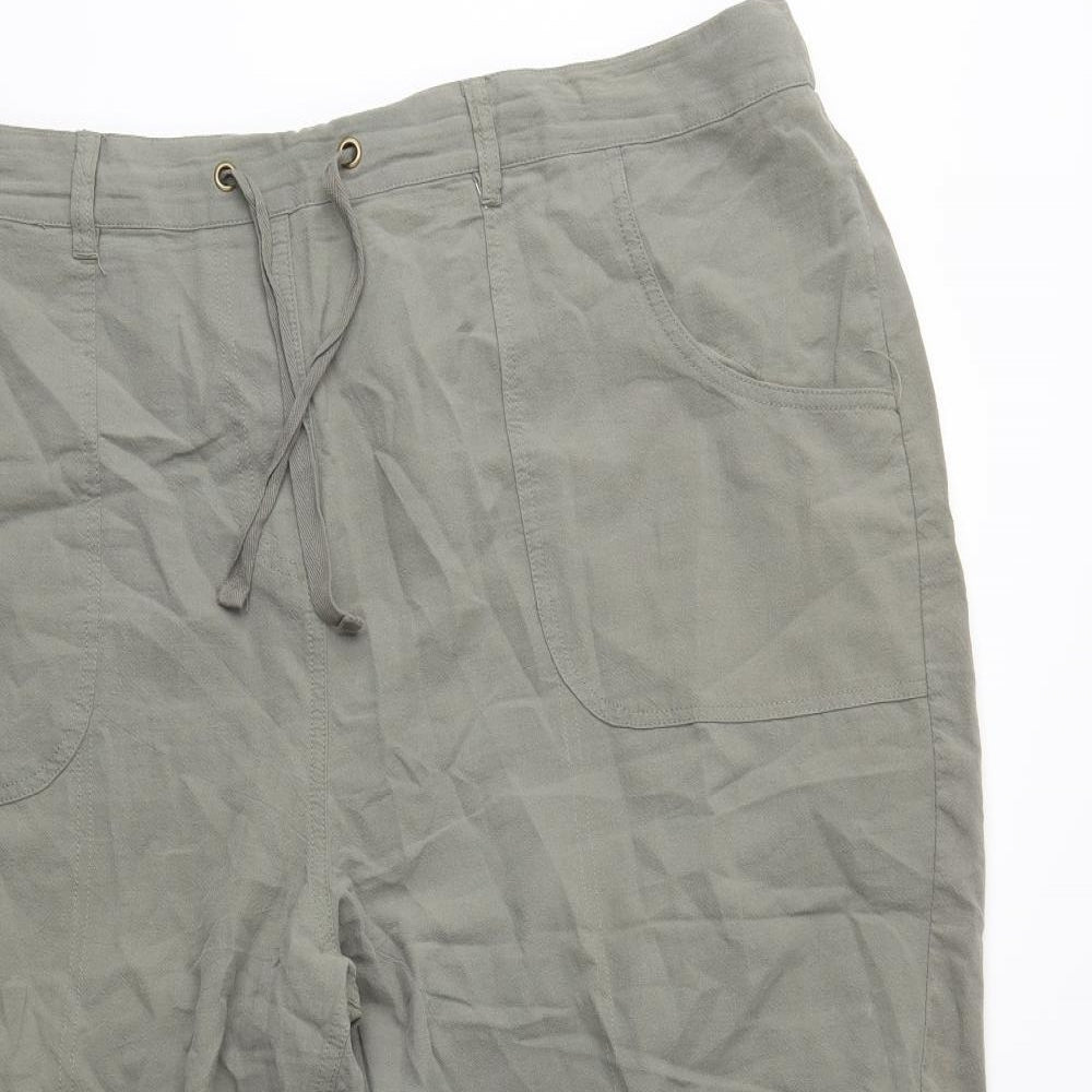 love yours Womens Green   Cargo Trousers Size 22 L24 in