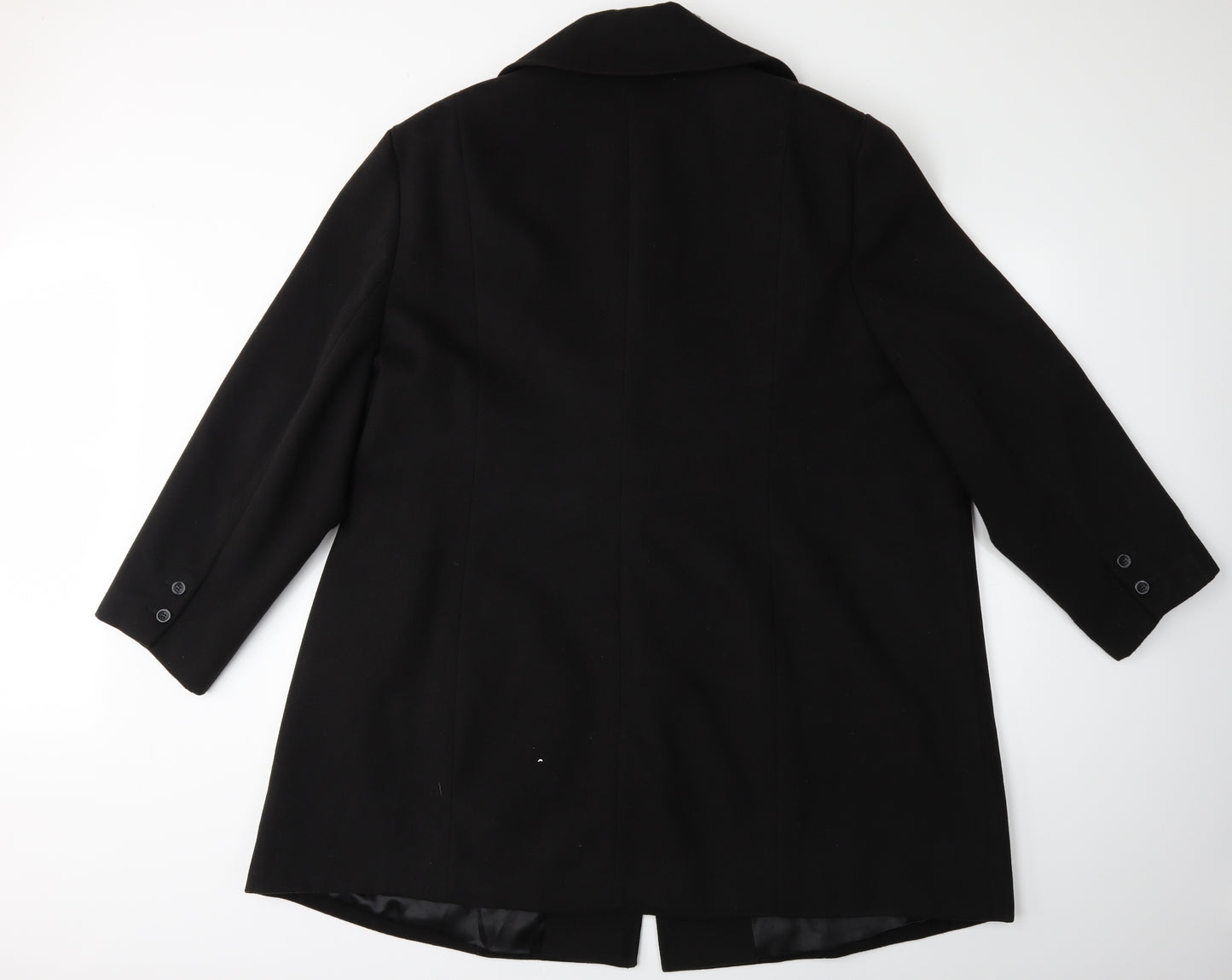 Roger + Rogers Womens Black  Rayon Overcoat Coat Size 30