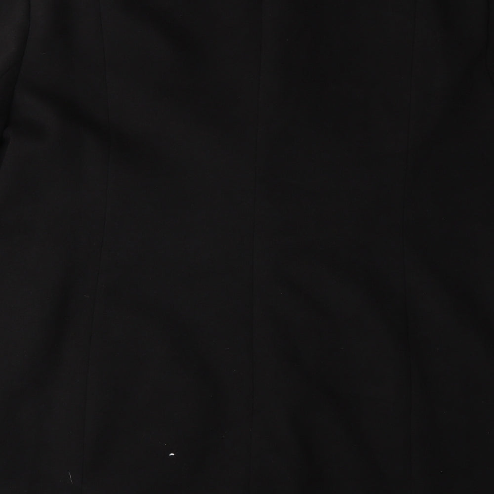 Roger + Rogers Womens Black  Rayon Overcoat Coat Size 30