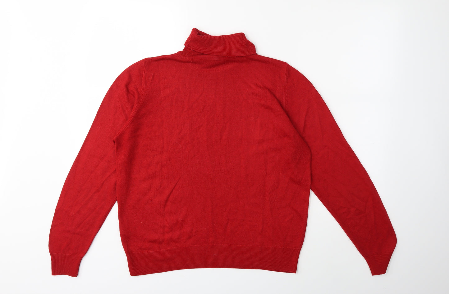 Marks and Spencer Womens Red  Knit Pullover Jumper Size 14