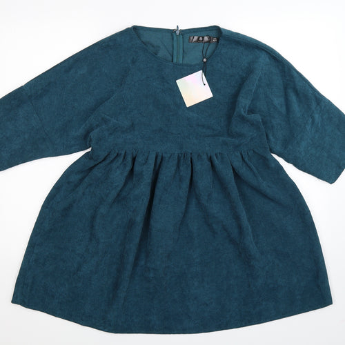 Missguided Womens Blue   Fit & Flare  Size 6