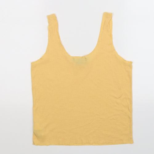 Primark Womens Yellow   Basic Tank Size 12