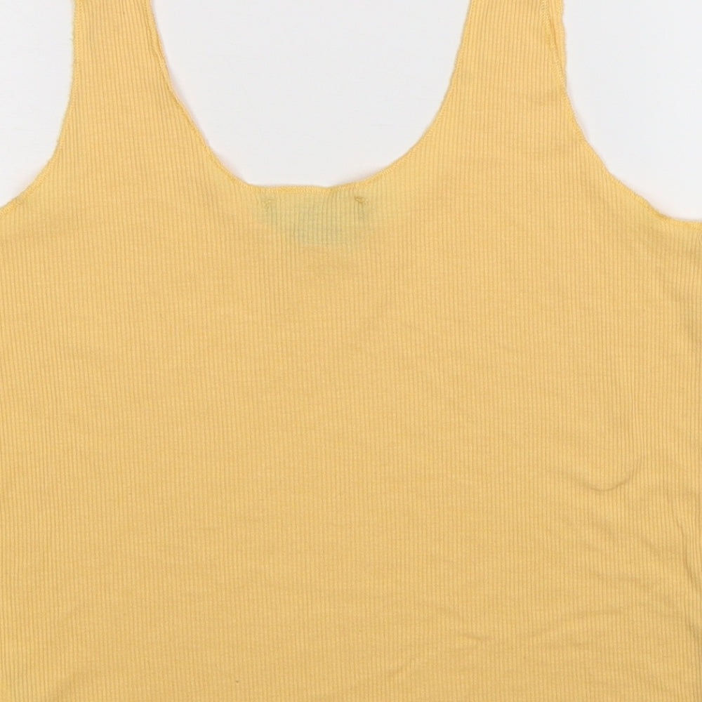 Primark Womens Yellow   Basic Tank Size 12