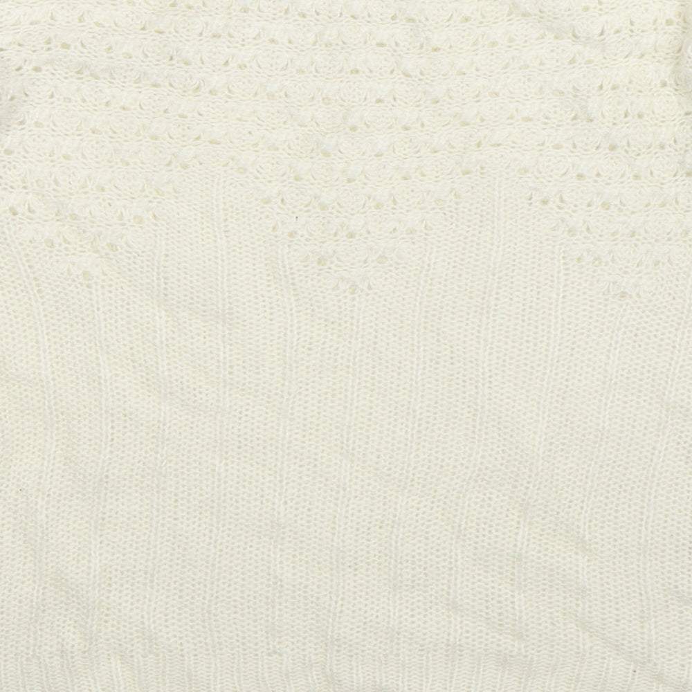 Atmosphere Womens White  Knit Pullover Jumper Size 16