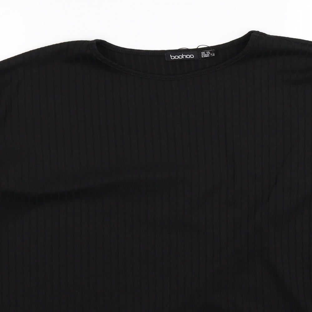 Boohoo Womens Black   Pullover Jumper Size 18
