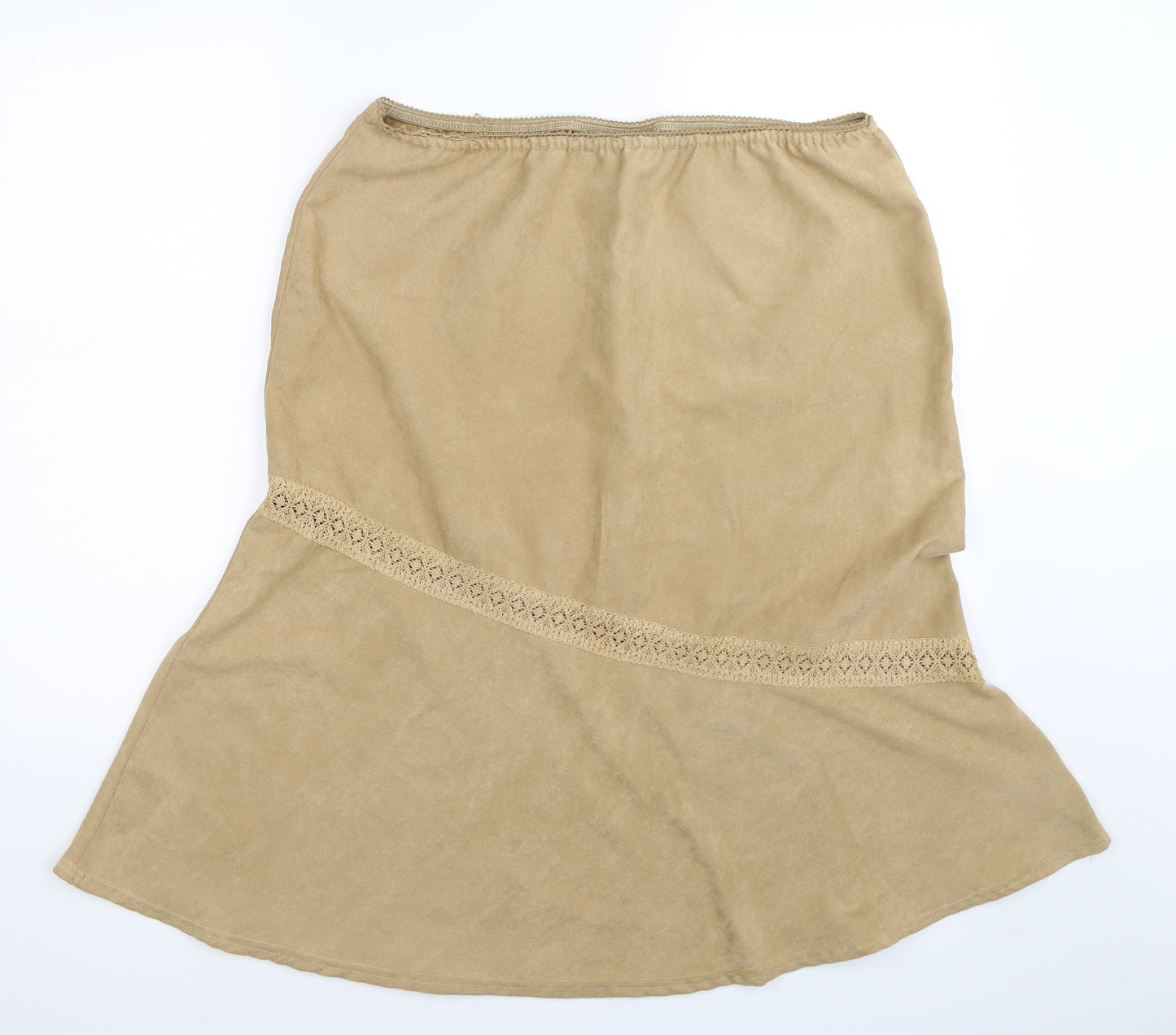 E-vie Womens Beige   Flare Skirt Size 20