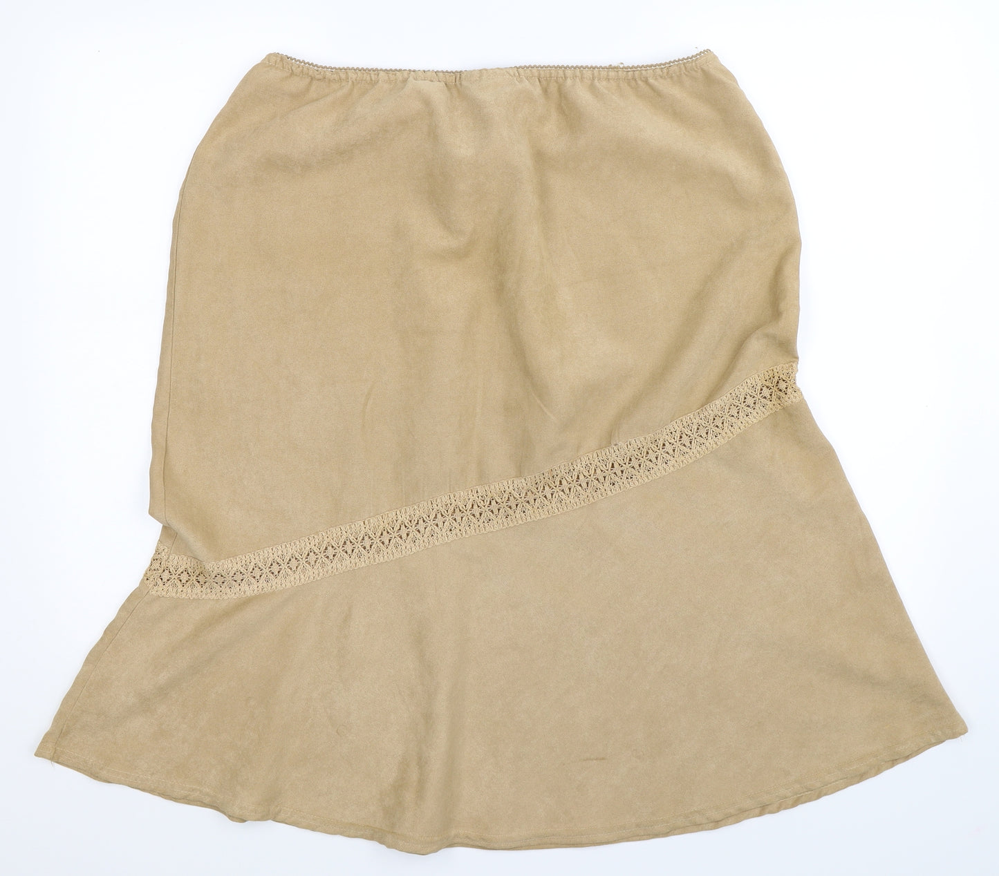 E-vie Womens Beige   Flare Skirt Size 20