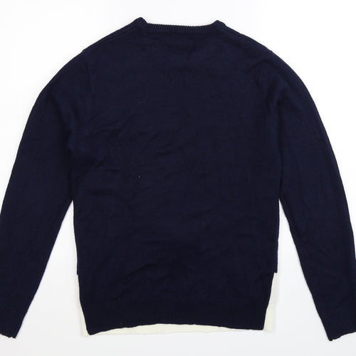 Cedar Wood State Mens Multicoloured  Knit Pullover Jumper Size XS  - Christmas