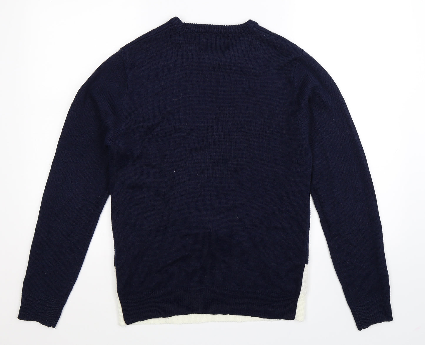 Cedar Wood State Mens Multicoloured  Knit Pullover Jumper Size XS  - Christmas