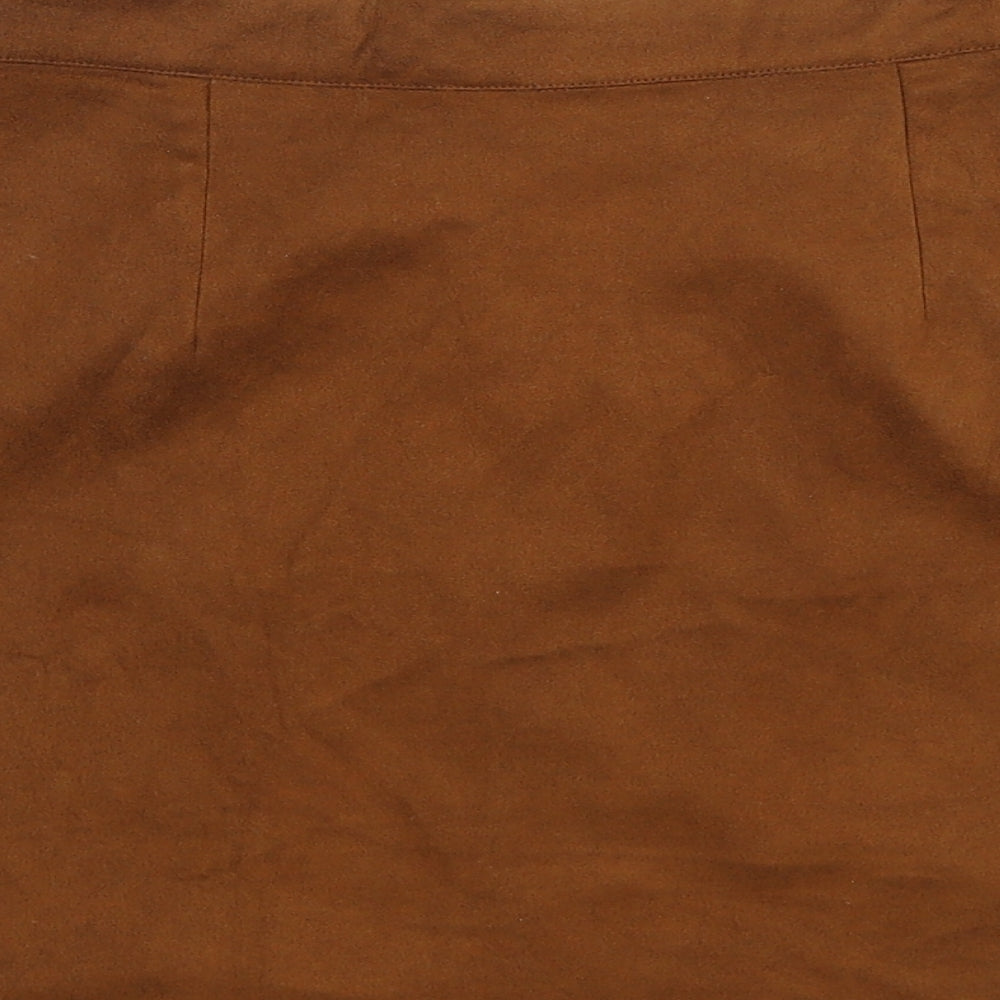 Glamorous Womens Brown   A-Line Skirt Size 10