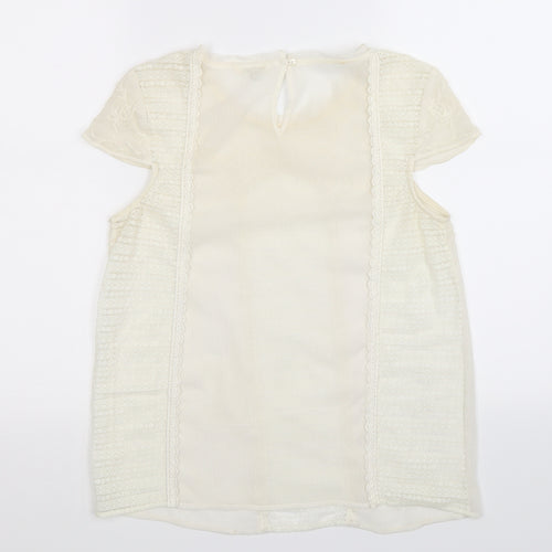 River Island Womens White   Camisole T-Shirt Size 8