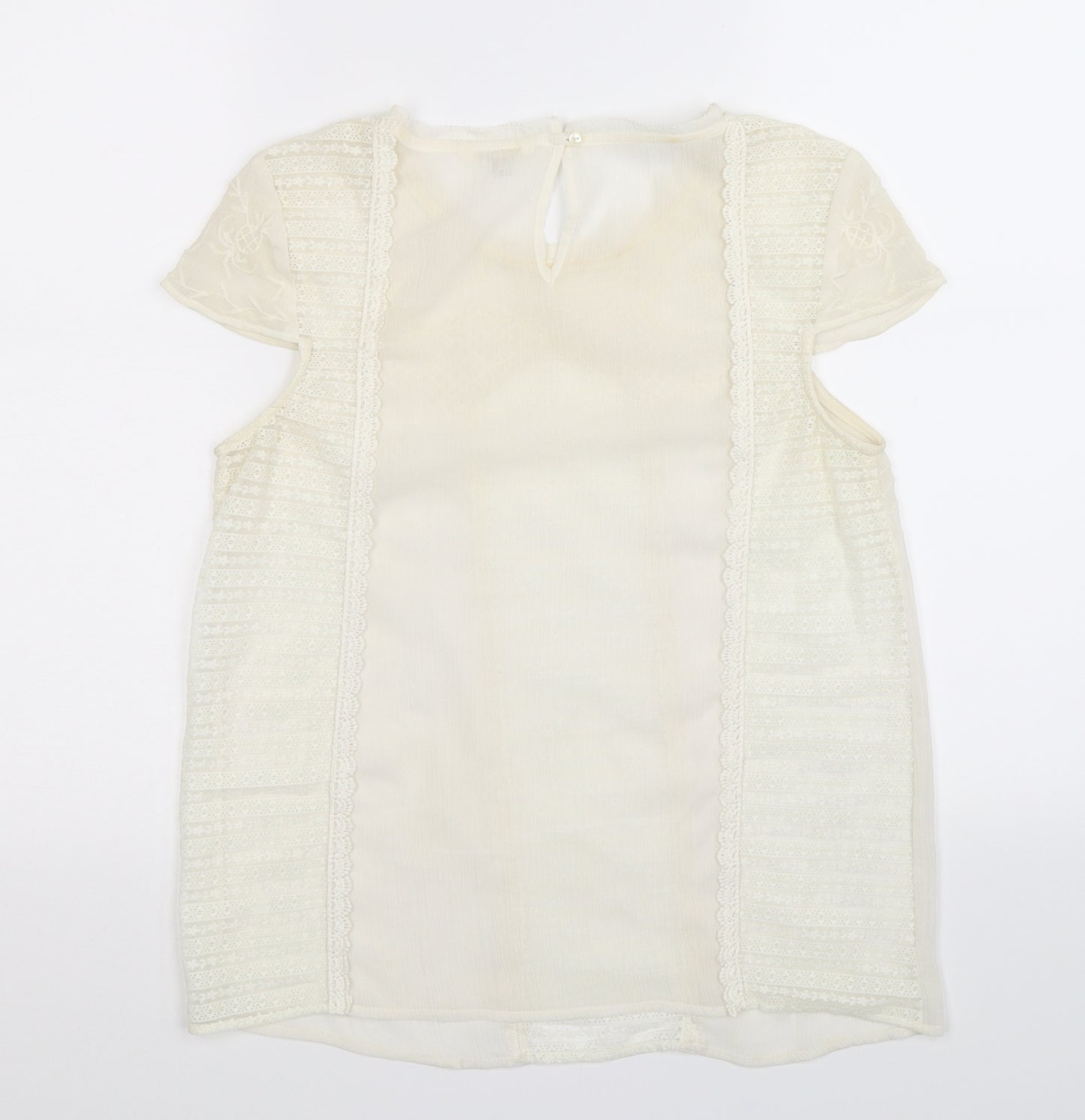 River Island Womens White   Camisole T-Shirt Size 8