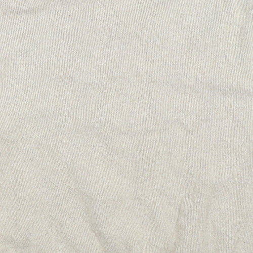 Carabou Womens Beige Striped Knit Pullover Jumper Size XL