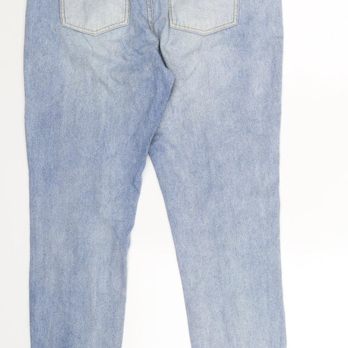 Missguided Womens Blue  Denim Mom Jeans Size 10 L28 in