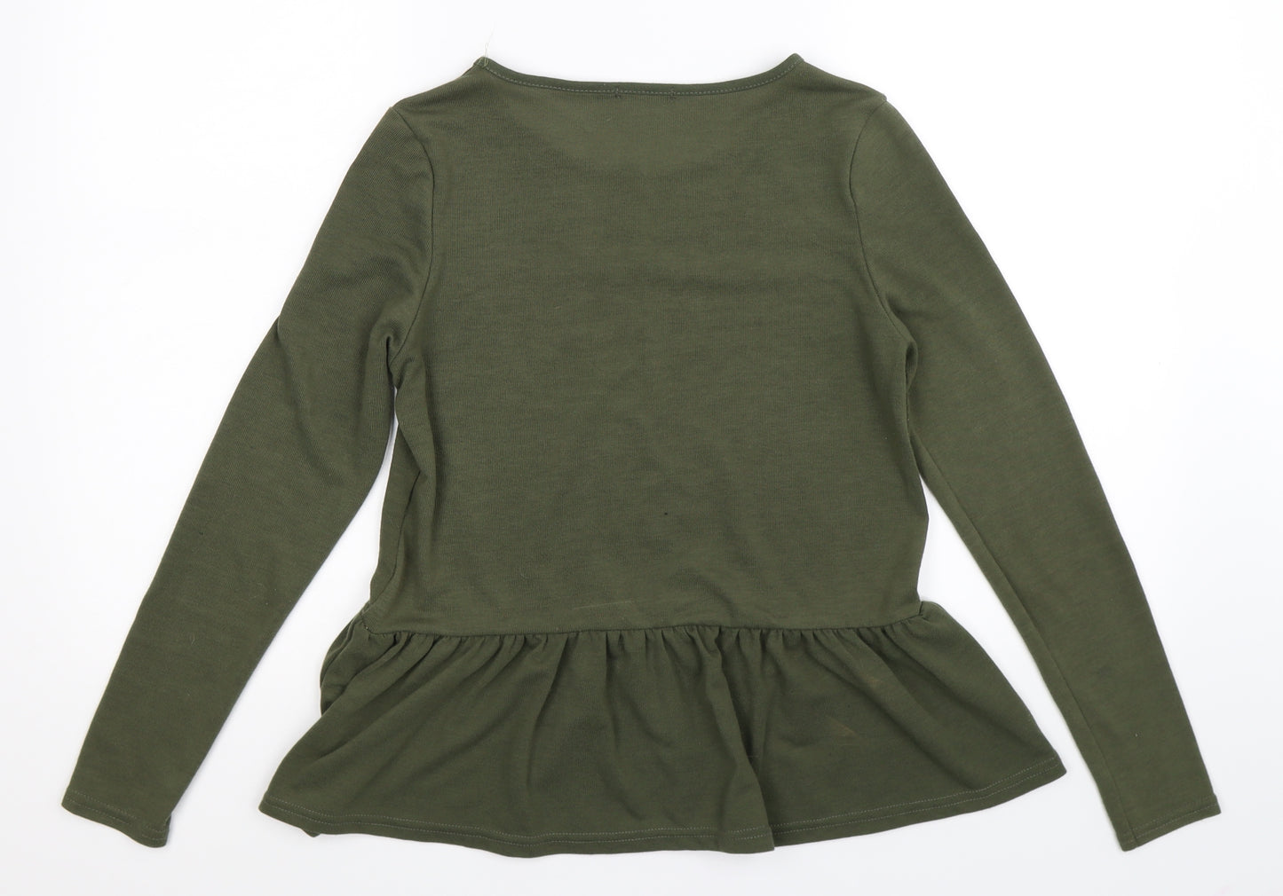 Boohoo Womens Green   Pullover Jumper Size 8