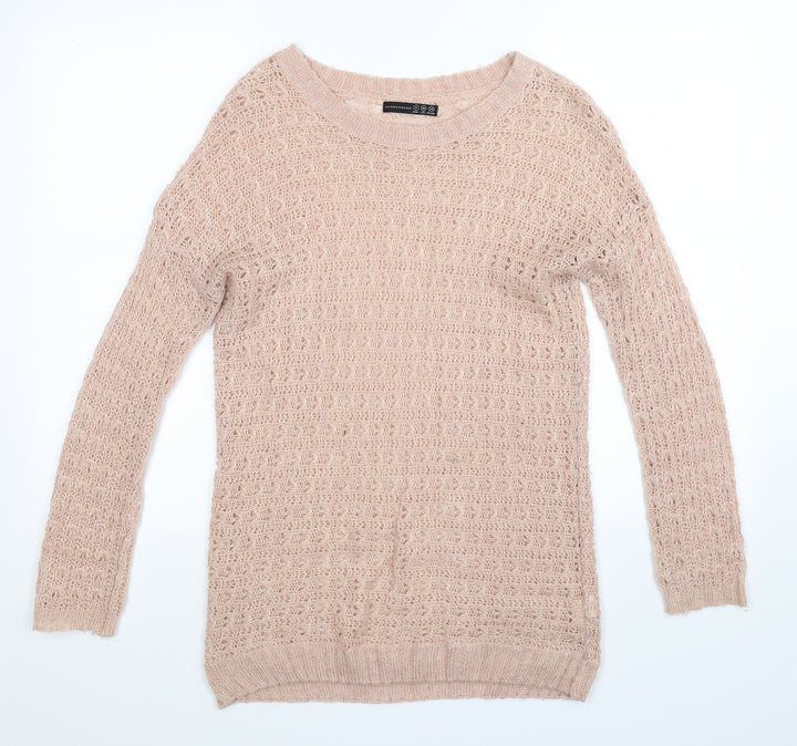 Atmosphere Womens Pink Knit Pullover Jumper Size 8