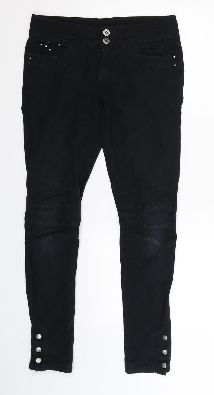 Denim Co Womens Black Denim Skinny Jeans Size 6 L27 in