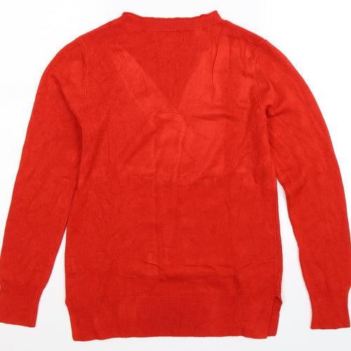 Atmosphere Womens Red  Knit Pullover Jumper Size 8