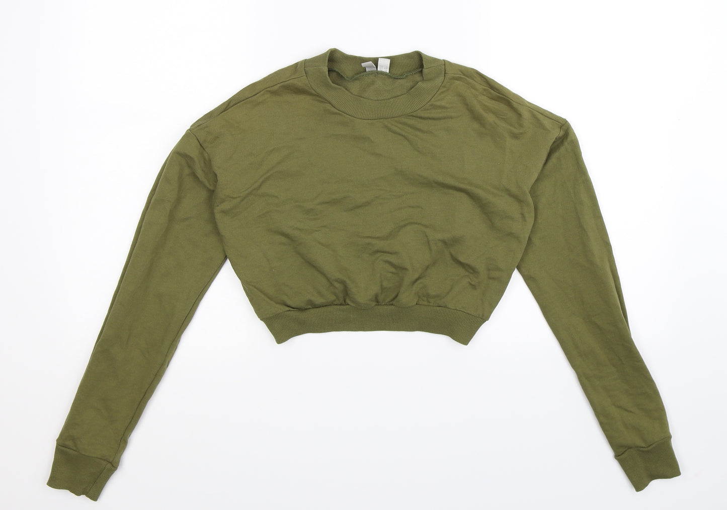 ASOS Womens Green   Pullover Sweatshirt Size 6  - Cropped