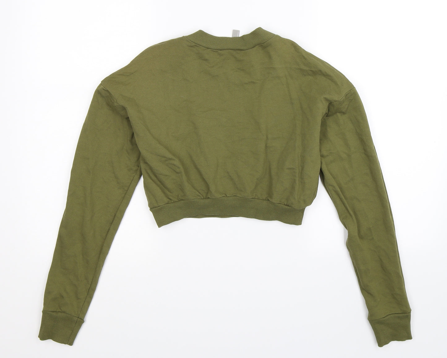 ASOS Womens Green   Pullover Sweatshirt Size 6  - Cropped
