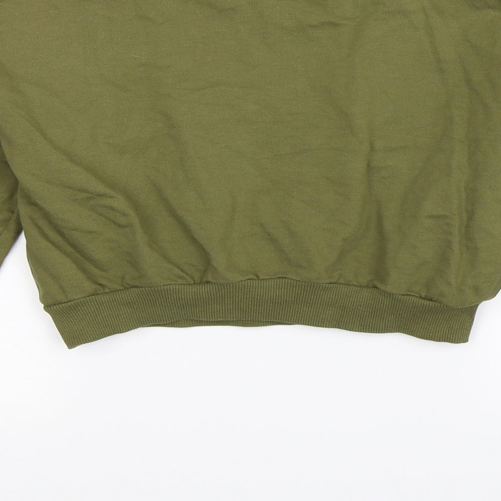 ASOS Womens Green   Pullover Sweatshirt Size 6  - Cropped