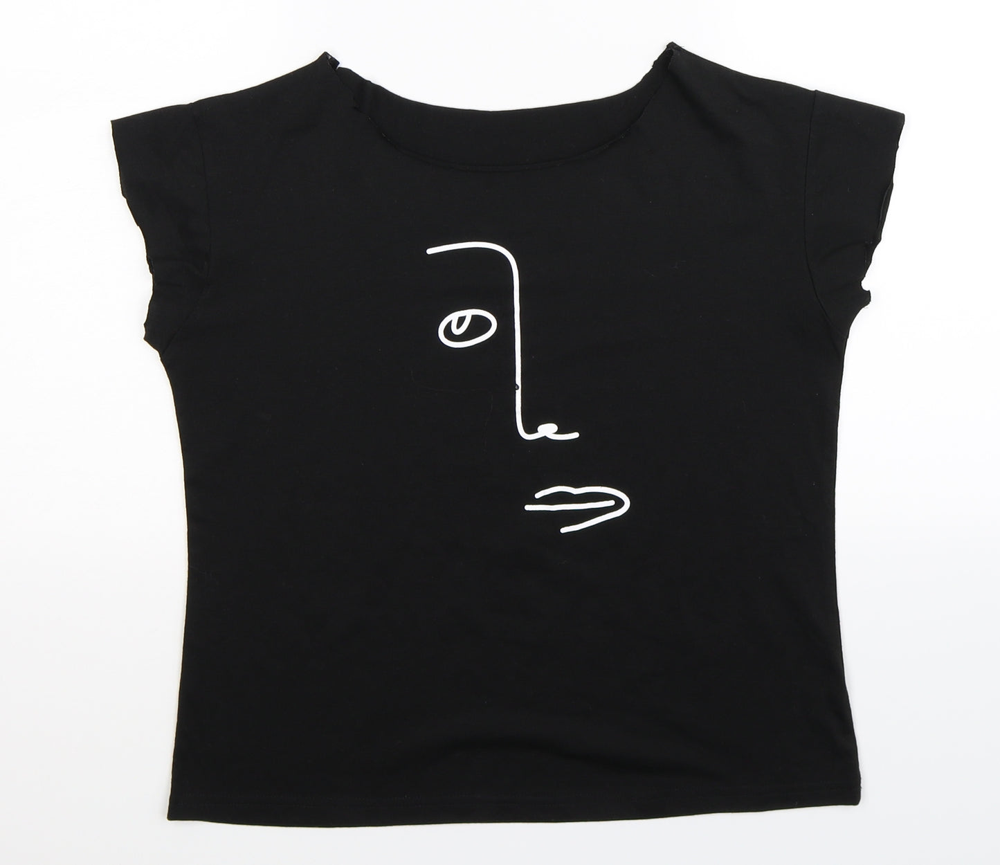Preworn Womens Black   Basic T-Shirt Size L