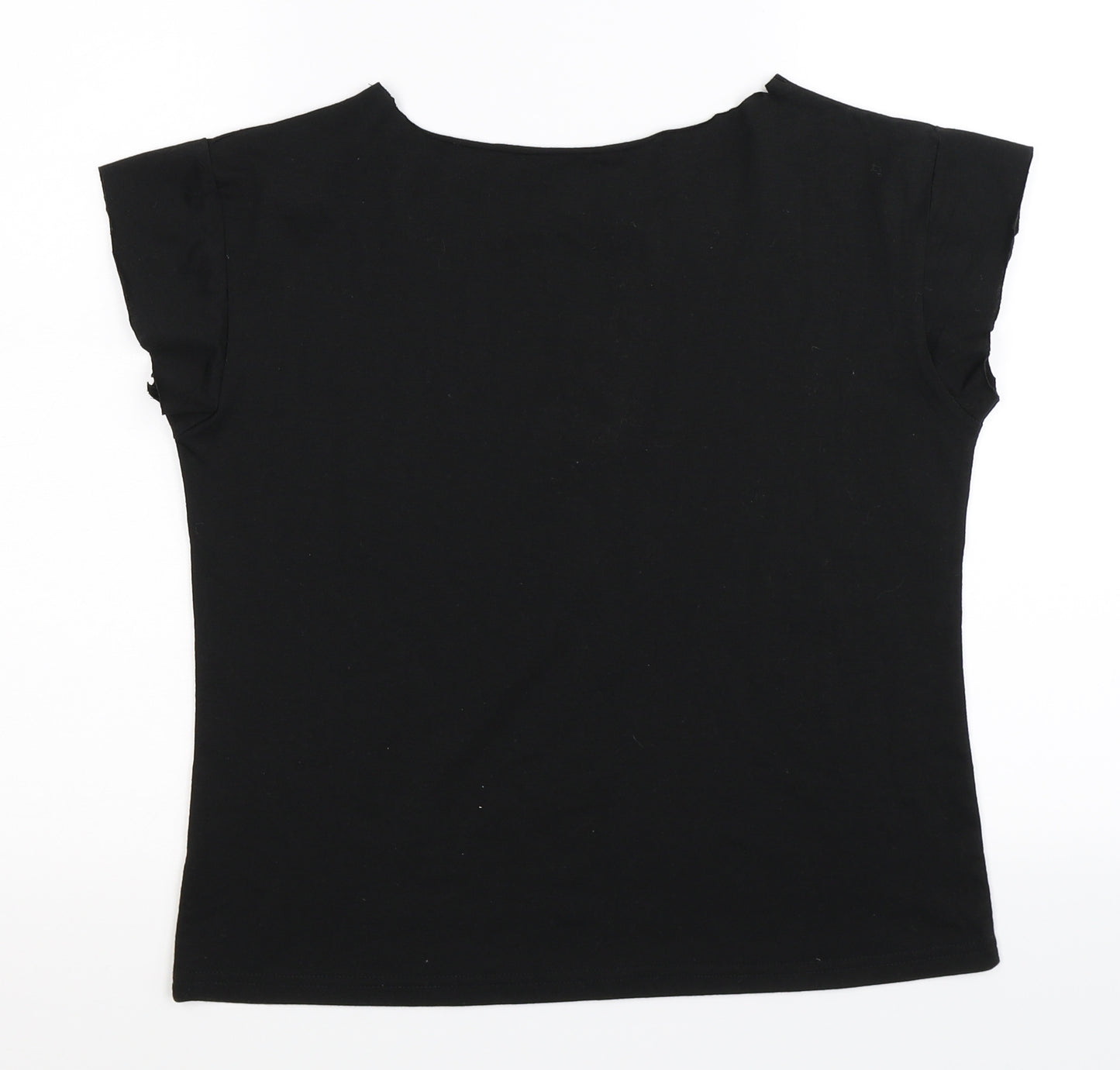 Preworn Womens Black   Basic T-Shirt Size L